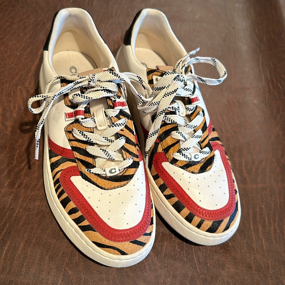 Coach leather sneakers size 9.5.